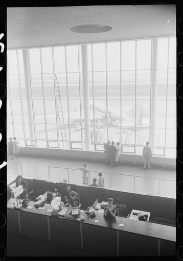Untitled photo, possibly related to: In the main waiting room at the municipal airport in Washington, D.C.