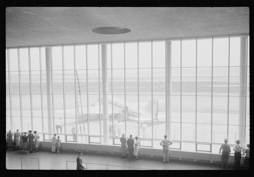 Untitled photo, possibly related to: In the main waiting room at the municipal airport in Washington, D.C.