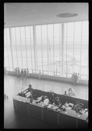 Untitled photo, possibly related to: Decoration on the floor of the waiting room in the municipal airport in Washington, D.C.