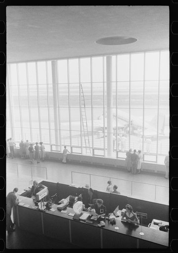 Untitled photo, possibly related to: In the main waiting room at the municipal airport in Washington, D.C.