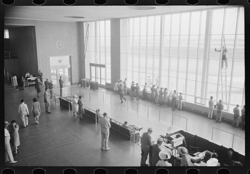 Untitled photo, possibly related to: A plane taxiing in at the municipal airport in Washington, D.C.