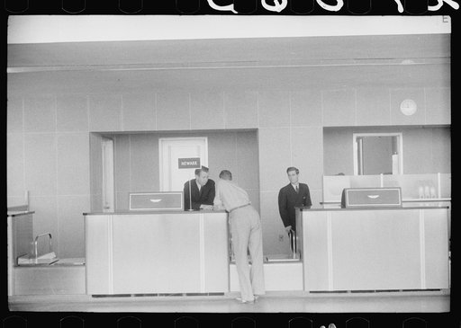 Untitled photo, possibly related to: In the main waiting room at the municipal airport in Washington, D.C.