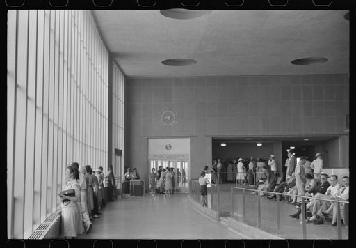 In the main waiting room of the municipal airport in Washington, D.C.