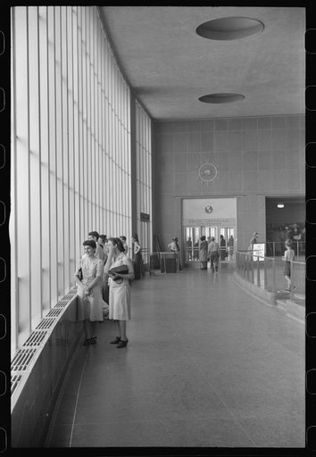 Untitled photo, possibly related to: In the main waiting room of the municipal airport in Washington, D.C.