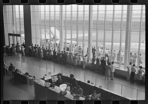 Untitled photo, possibly related to: In the main waiting room of the municipal airport in Washington, D.C.