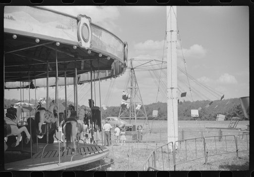 Untitled photo, possibly related to: Amusements at a small American Legion fair near Bellows Falls, Vermont