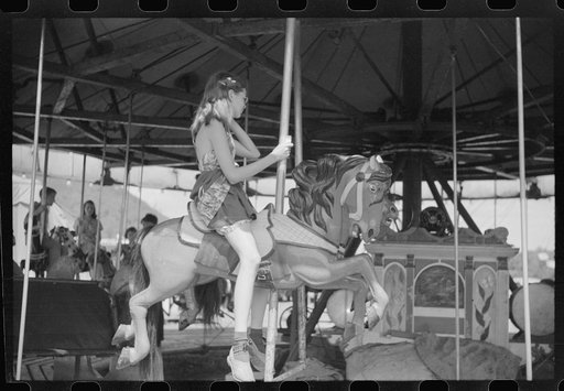 Untitled photo, possibly related to: Amusements at a small American Legion fair near Bellows Falls, Vermont