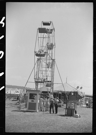 Ferris wheel at a small American Legion carnival near Bellows Falls, Vermont
