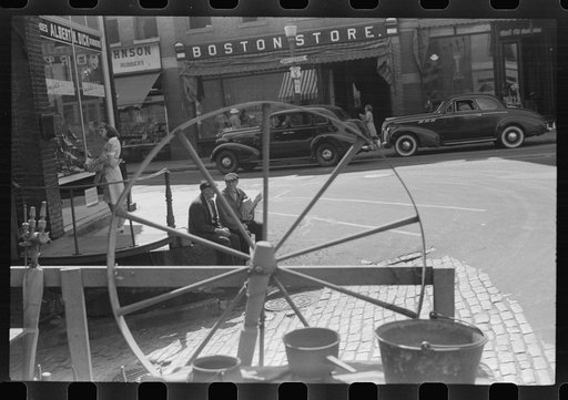 Untitled photo, possibly related to: On the main street of Bellows Falls, Vermont