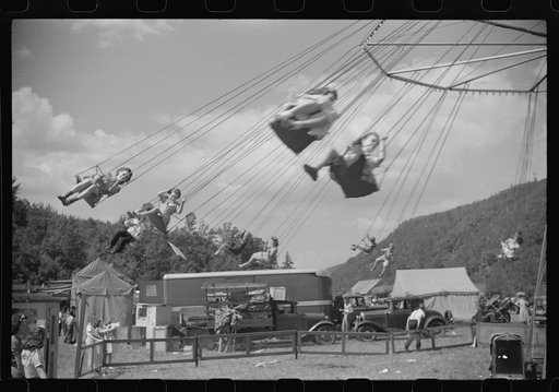 Untitled photo, possibly related to: At a small American Legion carnival near Bellows Falls, Vermont