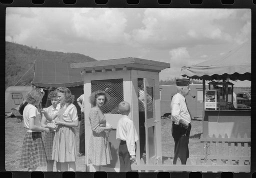 At a small American Legion carnival near Bellows Falls, Vermont