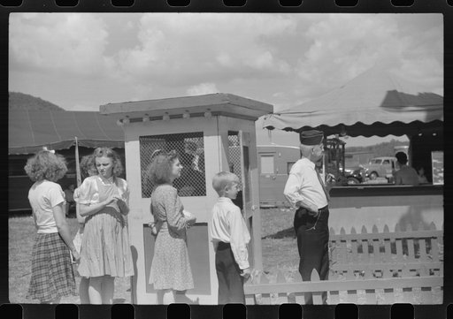 Untitled photo, possibly related to: At a small American Legion carnival near Bellows Falls, Vermont