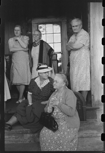 Spectators at an auction in East Albany, Vermont