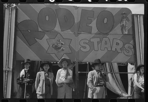 At a "rodeo" show at the fair in Rutland, Vermont