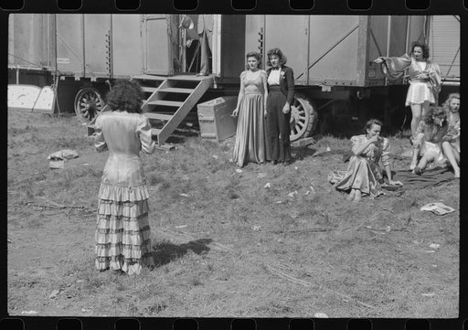 At the "girlie" show at the fair in Rutland, Vermont