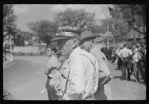 Untitled photo, possibly related to: Sulky racing at the Rutland Fair, Rutland, Vermont