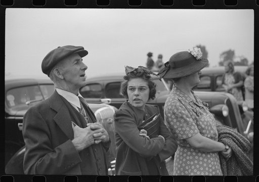 Spectators at the Champlain Valley Exposition, Essex Junction, Vermont
