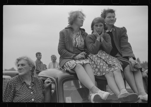 Spectators at the Champlain Valley Exposition, Essex Junction, Vermont