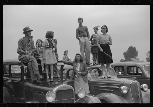 Spectators at the Champlain Valley Exposition, Essex Junction, Vermont