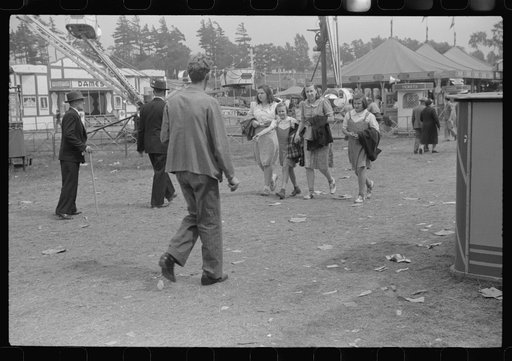 Untitled photo, possibly related to: At a small American Legion carnival near Bellows Falls, Vermont