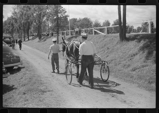 At the sulky races at the Rutland Fair, Rutland, Vermont