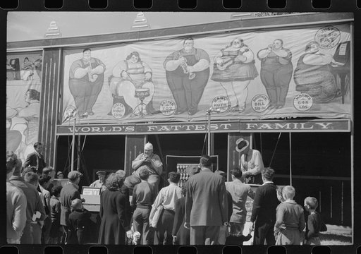 A sideshow at the Rutland Fair, Rutland, Vermont