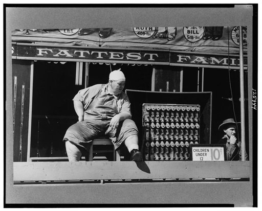 A sideshow at the Rutland Fair, Rutland, Vermont