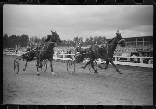 Sulky races at the Rutland Fair, Vermont