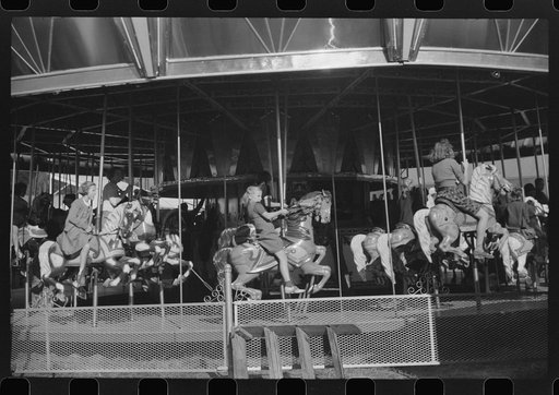 The merry-go-round at the Rutland Fair, Vermont