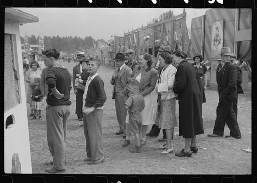 Untitled photo, possibly related to: A sideshow at the Rutland Fair, Rutland, Vermont