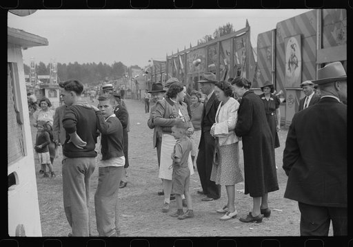 Untitled photo, possibly related to: A sideshow at the Rutland Fair, Rutland, Vermont
