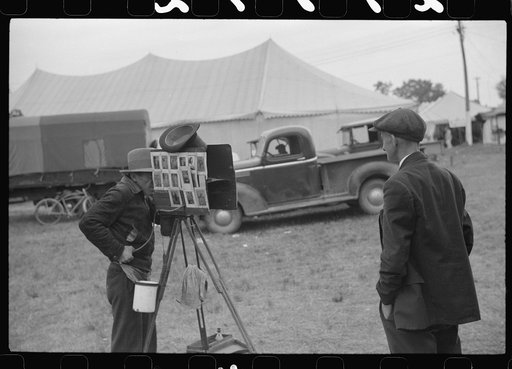 Tintype photographer at the Champlain Valley Exposition, Essex Junction, Vermont