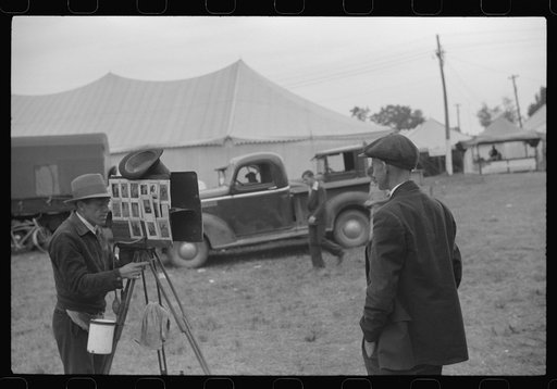 Untitled photo, possibly related to: Tintype photographer at the Champlain Valley Exposition, Essex Junction, Vermont