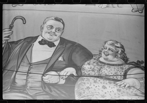 Poster advertising sideshow at the Rutland Fair, Rutland, Vermont