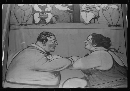 Poster advertising sideshow at the Rutland Fair, Rutland, Vermont