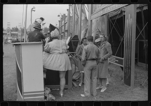 At a sideshow at the Champlain Valley Exposition, Essex Junction, Vermont