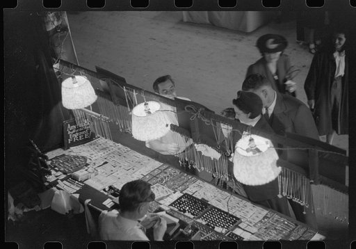 Untitled photo, possibly related to: At the jewelry booth at the Champlain Valley Exposition, Essex Junction, Vermont
