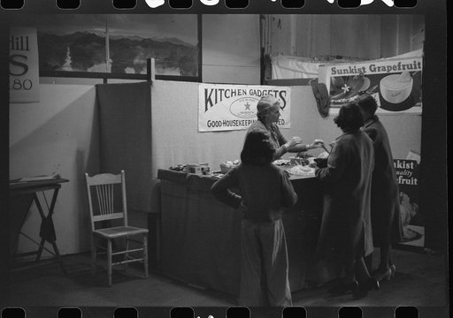 Untitled photo, possibly related to: Demonstrating kitchen gadgets at the Champlain Valley Exposition, Essex Junction, Vermont