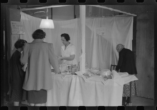 Untitled photo, possibly related to: Demonstrating kitchen gadgets at the Champlain Valley Exposition, Essex Junction, Vermont