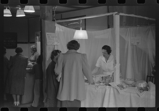 Demonstrating kitchen gadgets at the Champlain Valley Exposition, Essex Junction, Vermont