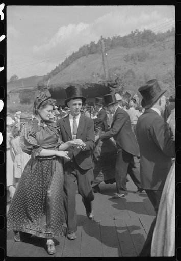 Untitled photo, possibly related to: Old fashioned dances at the "World's Fair" in Tunbridge, Vermont