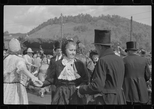 Untitled photo, possibly related to: Old fashioned dances at the "World's Fair" in Tunbridge, Vermont
