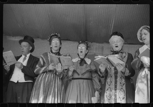 Ballad singers at the "World's Fair" in Tunbridge, Vermont