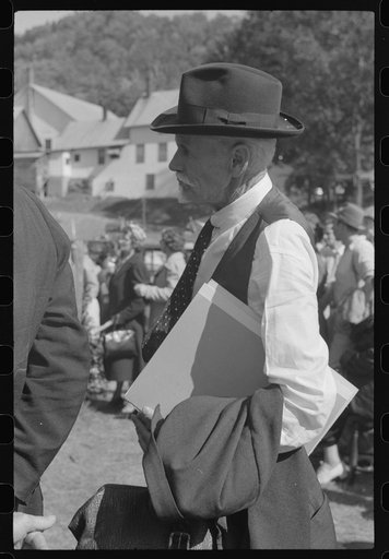 Spectator at the "World's Fair" in Tunbridge, Vermont
