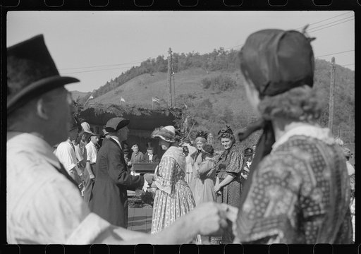 Untitled photo, possibly related to: Old fashioned dances at the "World's Fair" in Tunbridge, Vermont