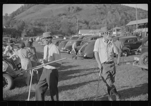 Merrymakers at the "World Fair" in Turnbridge, Vermont