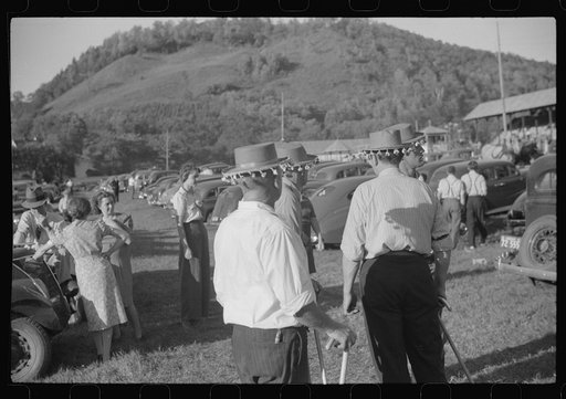 Untitled photo, possibly related to: Merrymakers at the "World Fair" in Turnbridge, Vermont