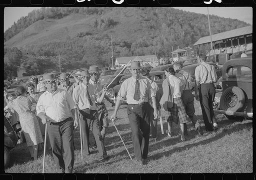 Untitled photo, possibly related to: Merrymakers at the "World Fair" in Turnbridge, Vermont