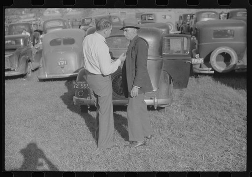 Untitled photo, possibly related to: A discussion between two inebriated merrymakers at the "World's Fair" in Tunbridge, Vermont