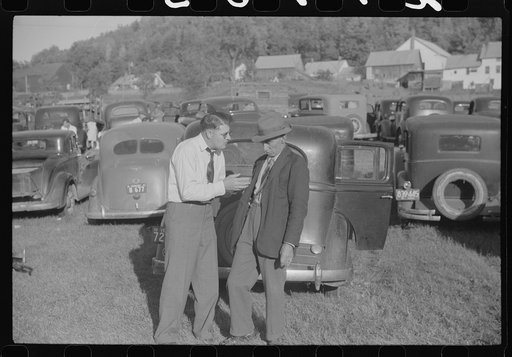 A discussion between two inebriated merrymakers at the "World's Fair" in Tunbridge, Vermont